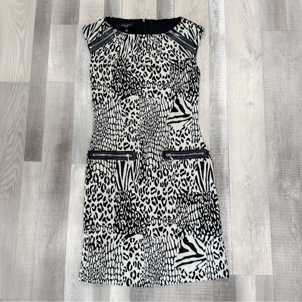 Nine west animal print sleeveless sheath dress ❤️ - Picture 2 of 7